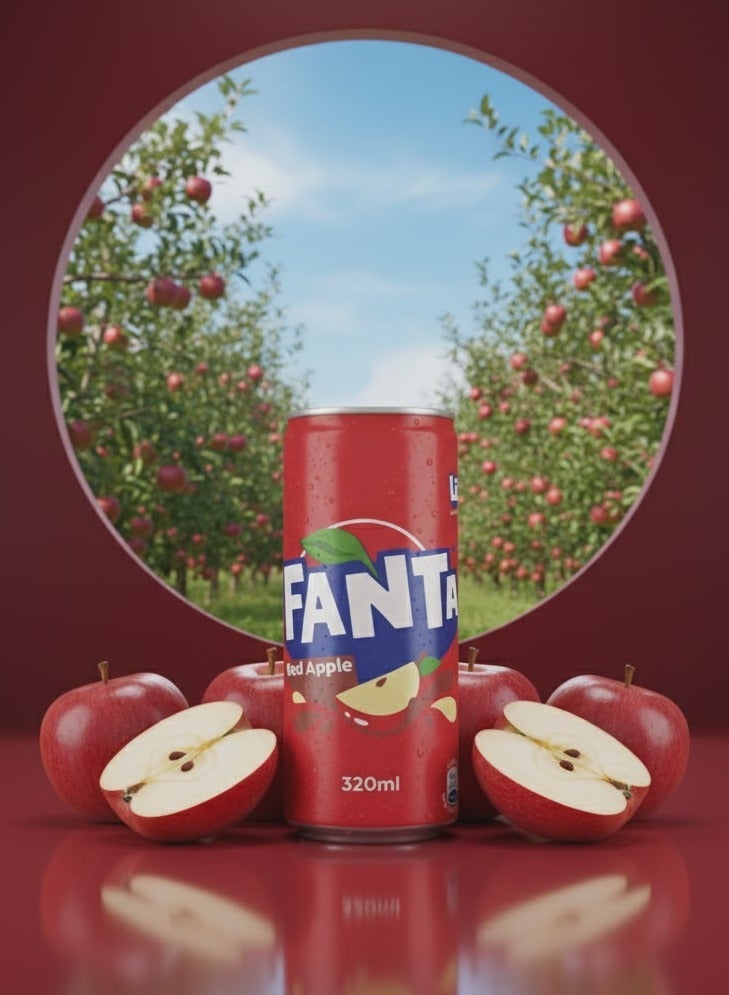 Fanta Refreshing Duo - Red Apple & Orange (pack of 4) - Image 2